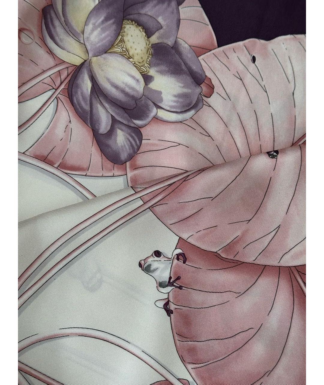 GUCCI Фиолетовый шелковый платок, фото 4