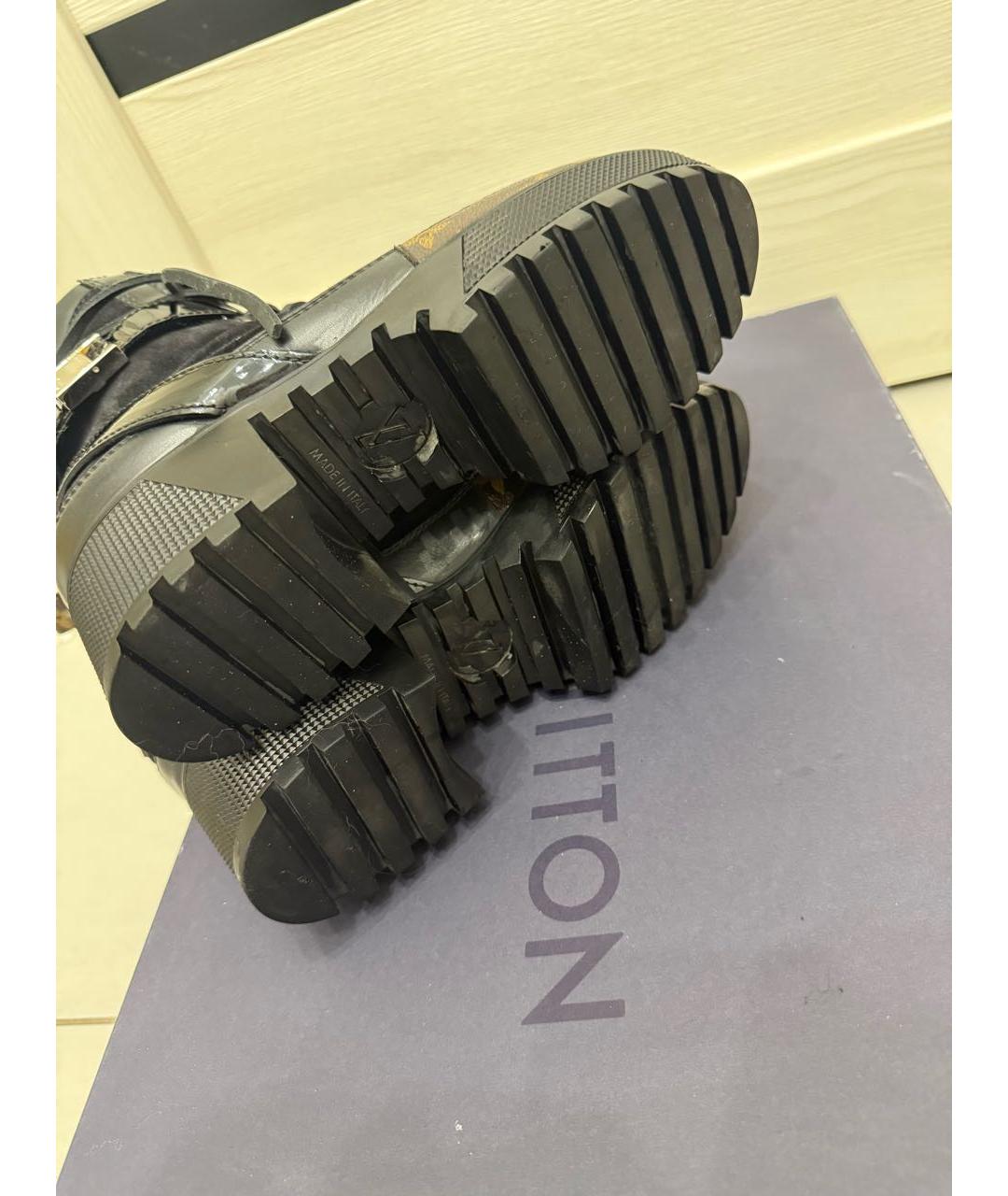 LOUIS VUITTON Черные кожаные ботинки, фото 6