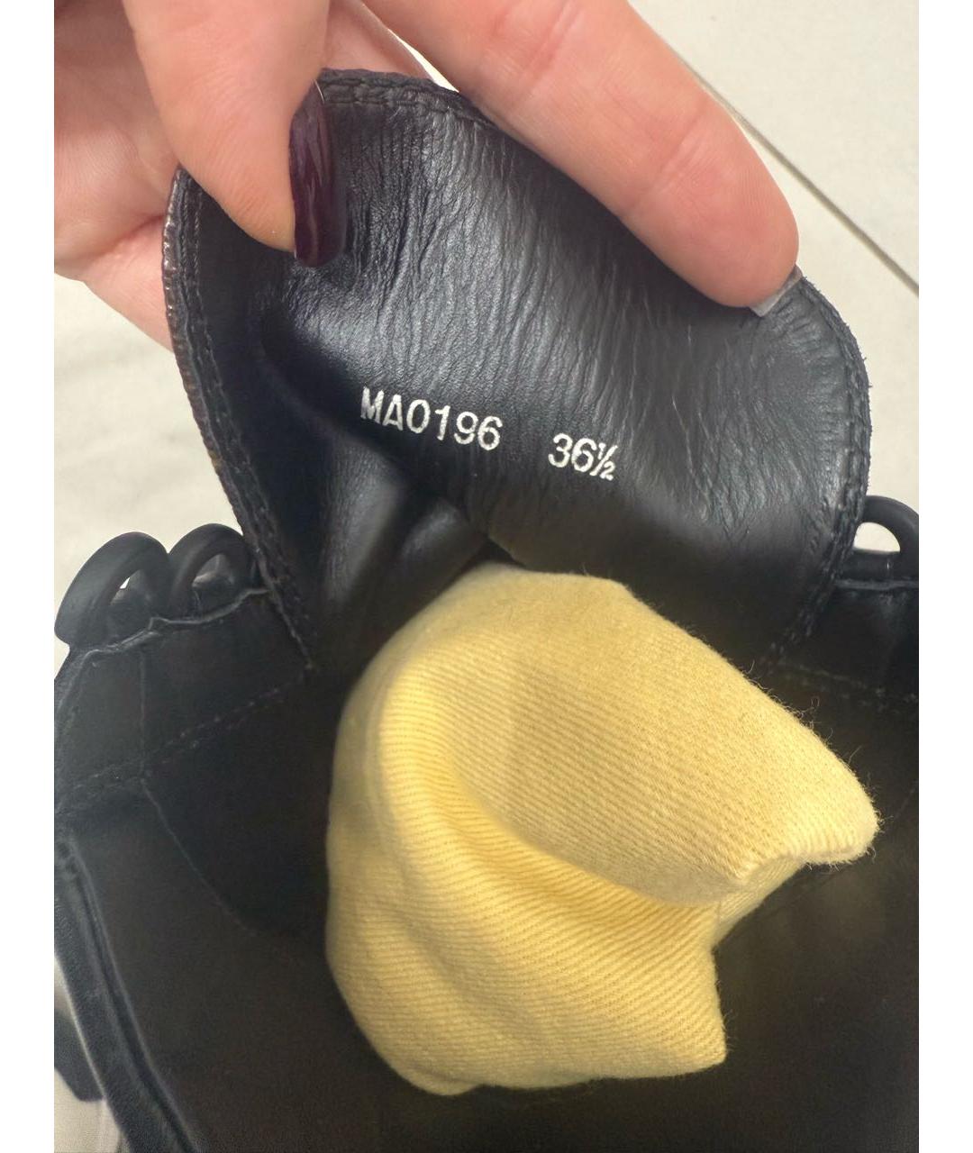 LOUIS VUITTON Черные кожаные ботинки, фото 4
