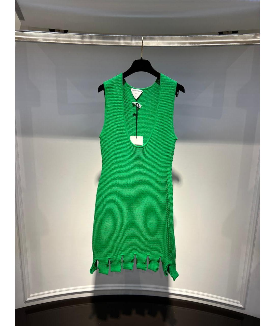 BOTTEGA VENETA Зеленые повседневное платье, фото 2