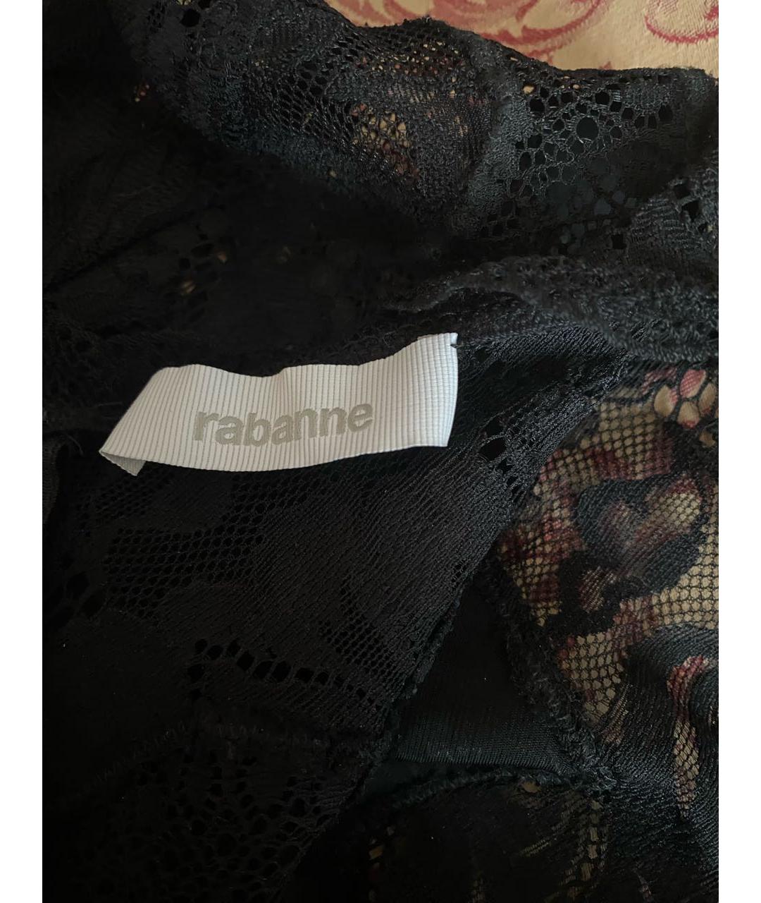 PACO RABANNE Черное полиамидовое вечернее платье, фото 6