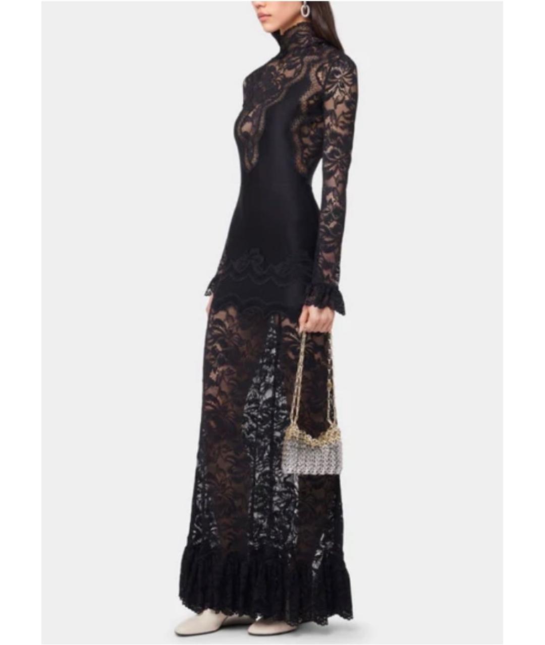 PACO RABANNE Черное полиамидовое вечернее платье, фото 2