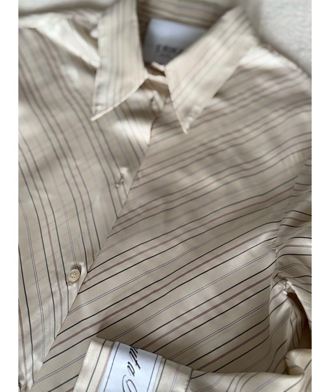 ERIKA CAVALLINI Бежевая вискозная рубашка, фото 6