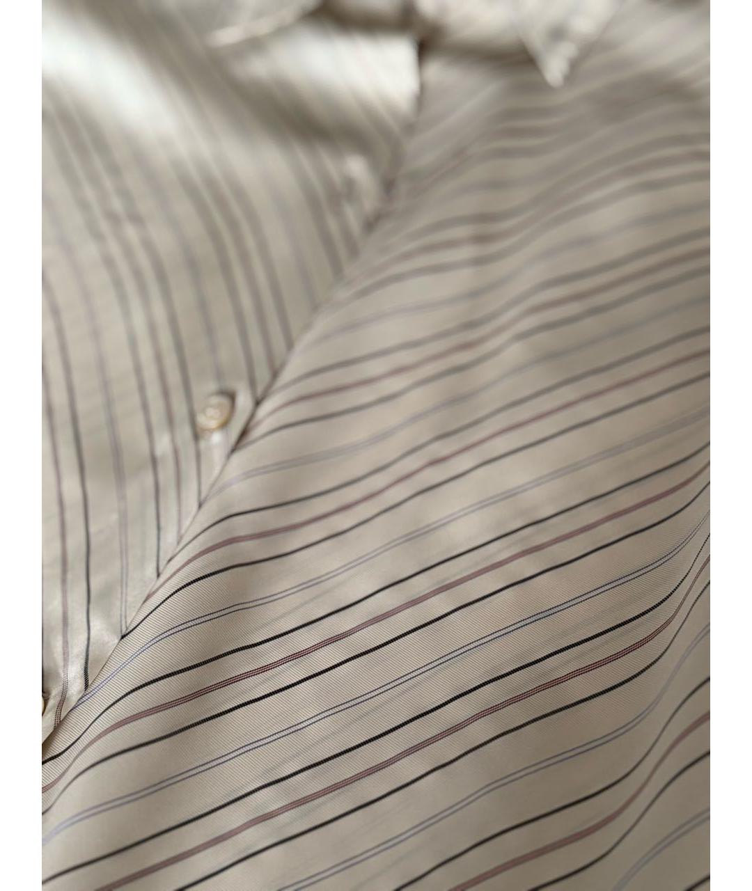 ERIKA CAVALLINI Бежевая вискозная рубашка, фото 5