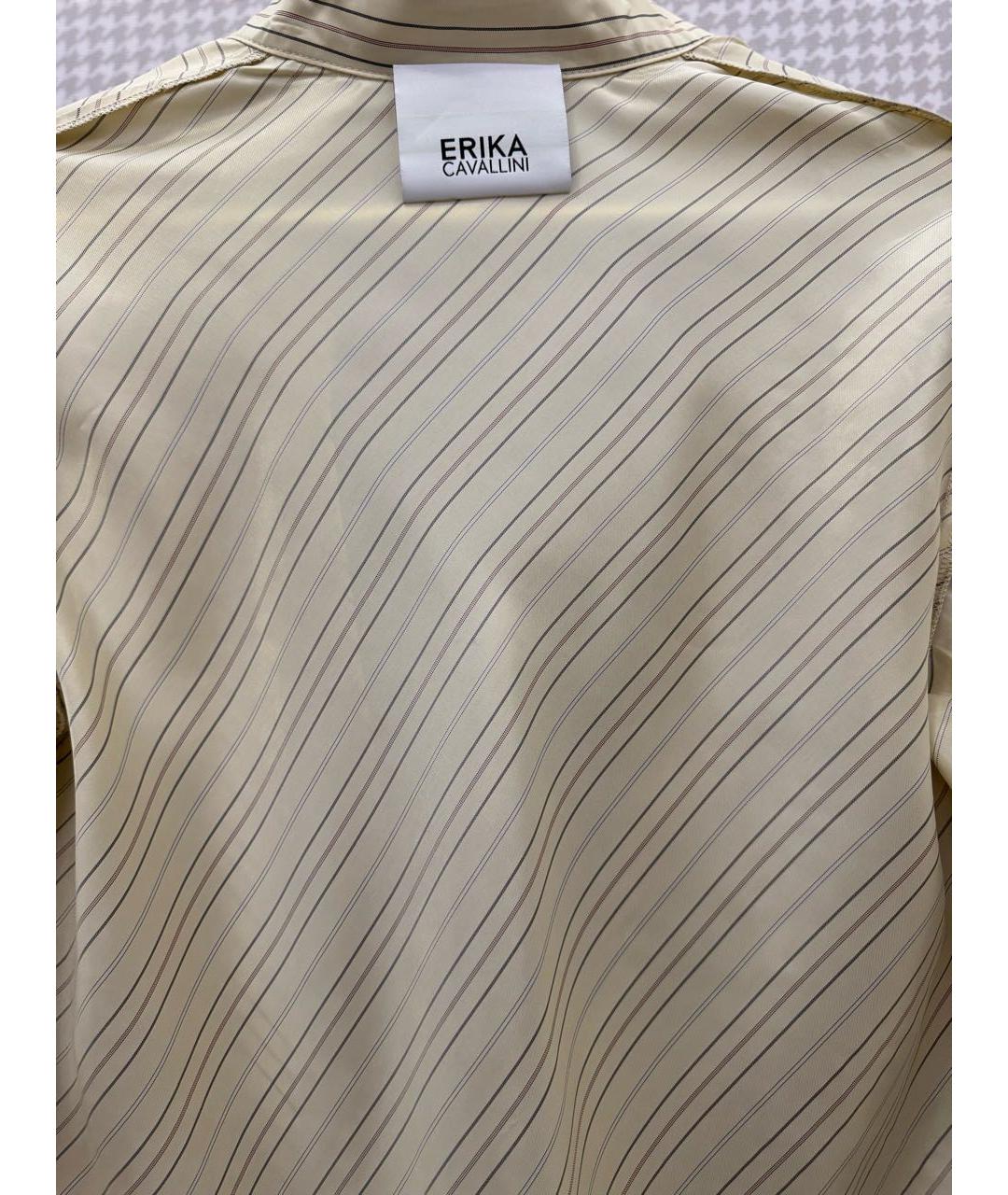 ERIKA CAVALLINI Бежевая вискозная рубашка, фото 4