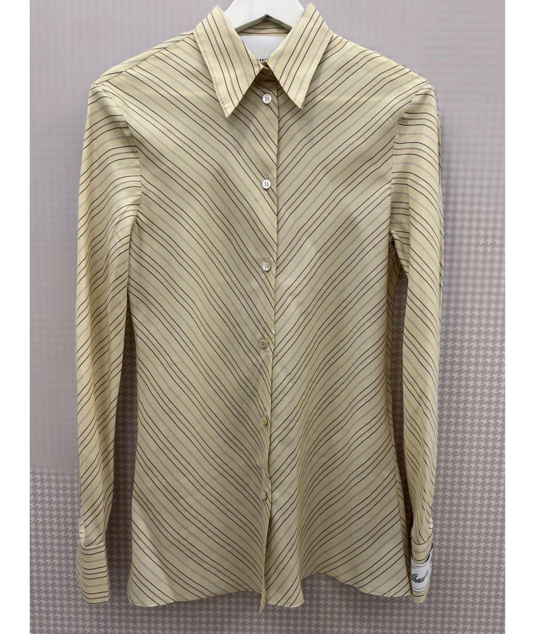 ERIKA CAVALLINI Бежевая вискозная рубашка, фото 9