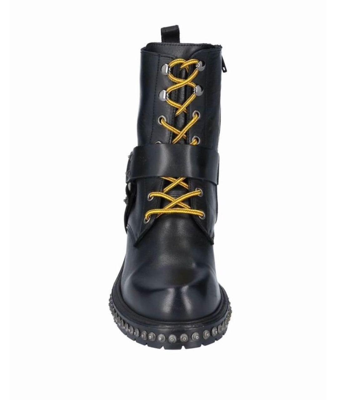 PINKO Черные кожаные ботинки, фото 3