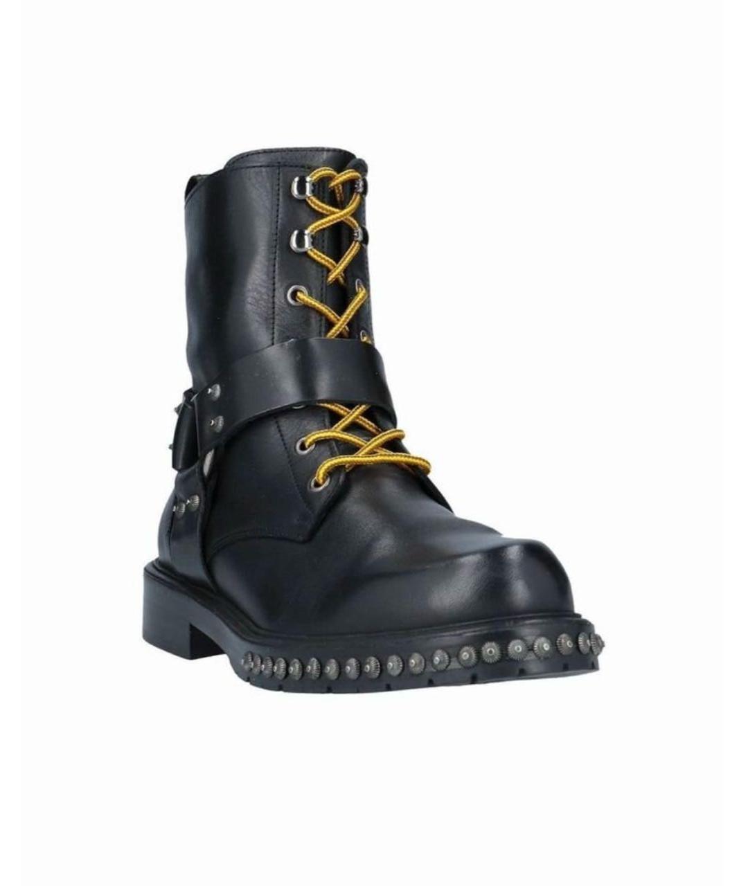 PINKO Черные кожаные ботинки, фото 5