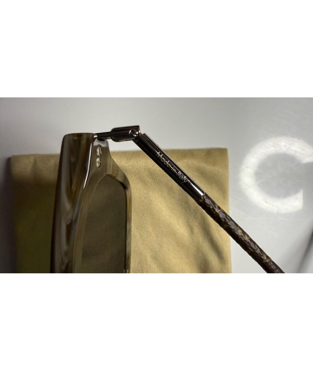 LOUIS VUITTON Коричневые пластиковые солнцезащитные очки, фото 7