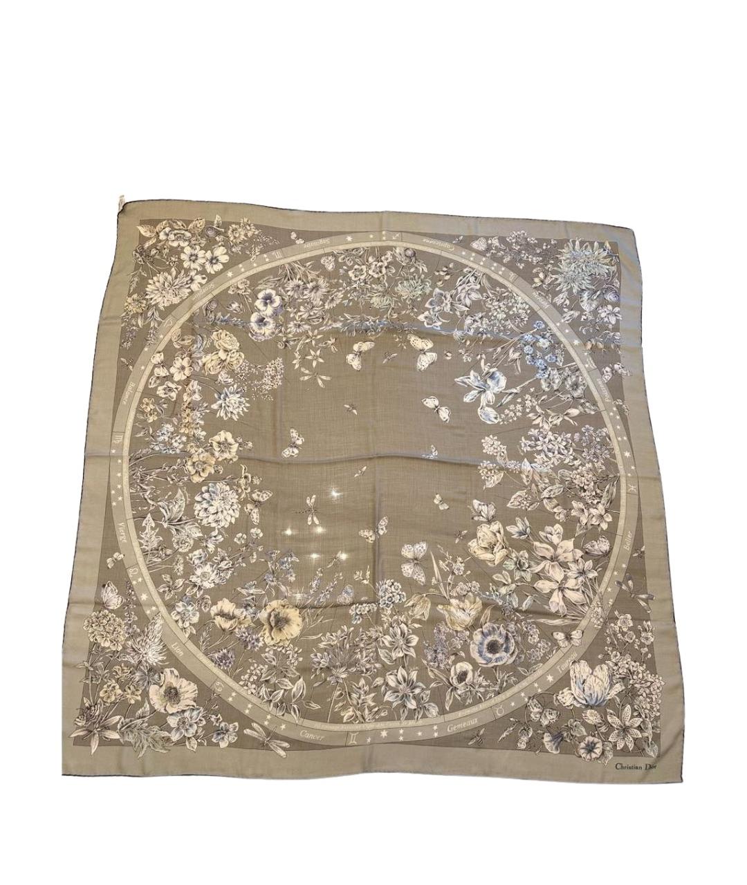 CHRISTIAN DIOR Мульти кашемировый платок, фото 1