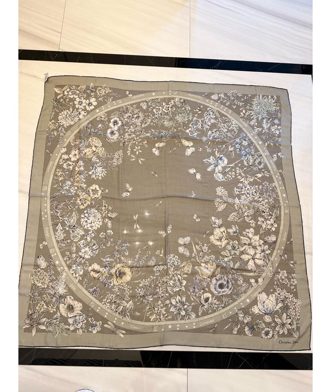 CHRISTIAN DIOR Мульти кашемировый платок, фото 5