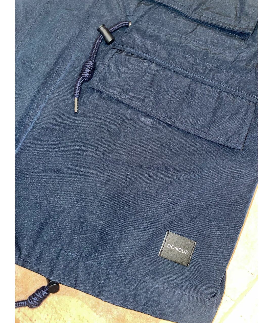 DONDUP Темно-синяя полиэстеровая куртка, фото 3