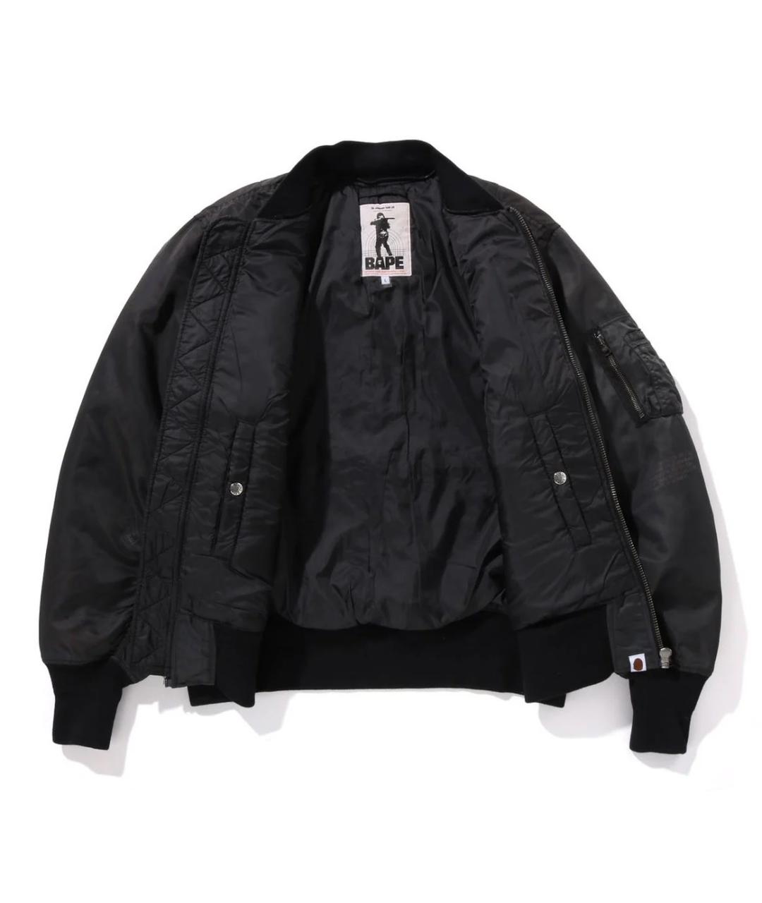 BAPE Черная синтетическая куртка, фото 3