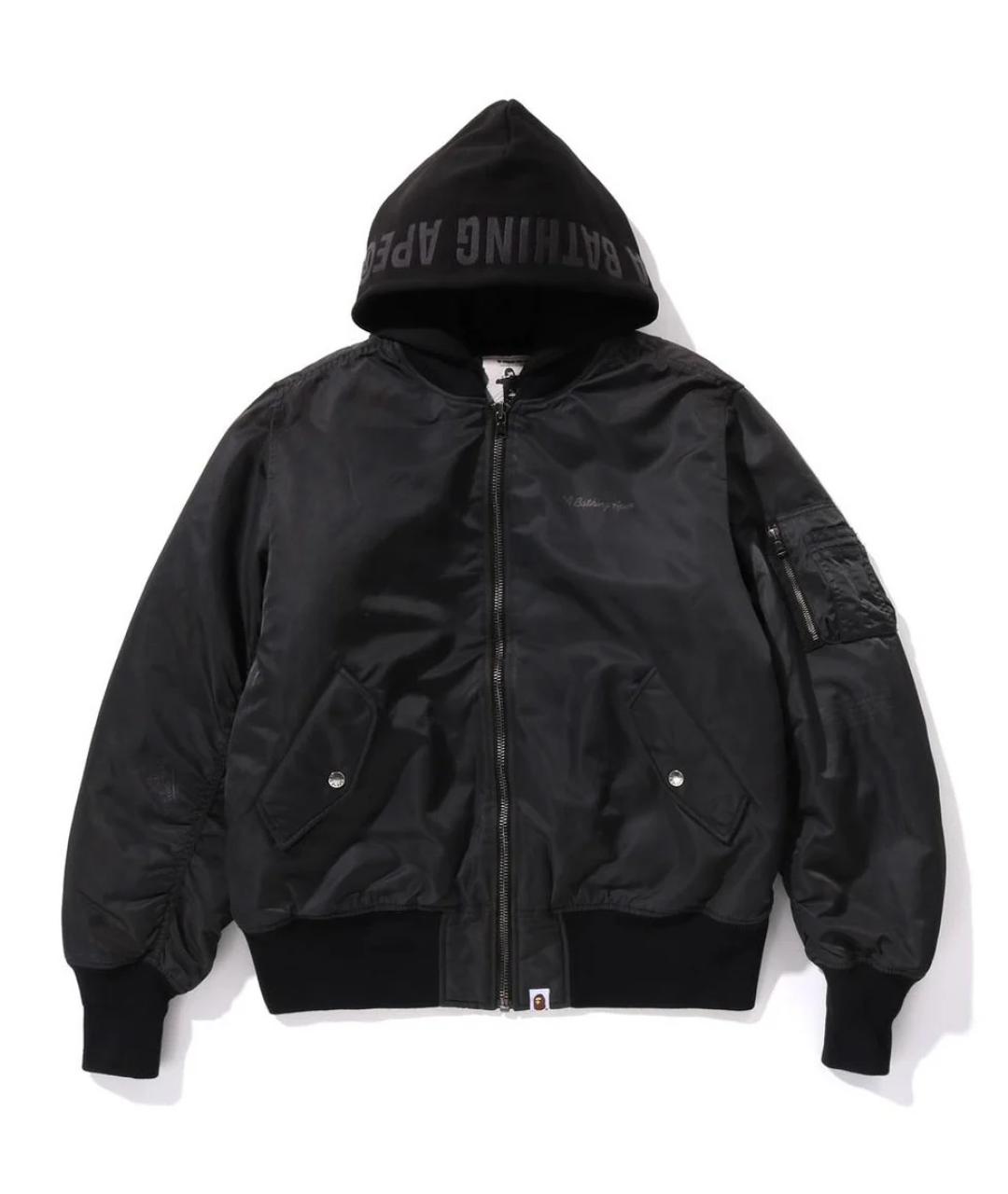 BAPE Черная синтетическая куртка, фото 2