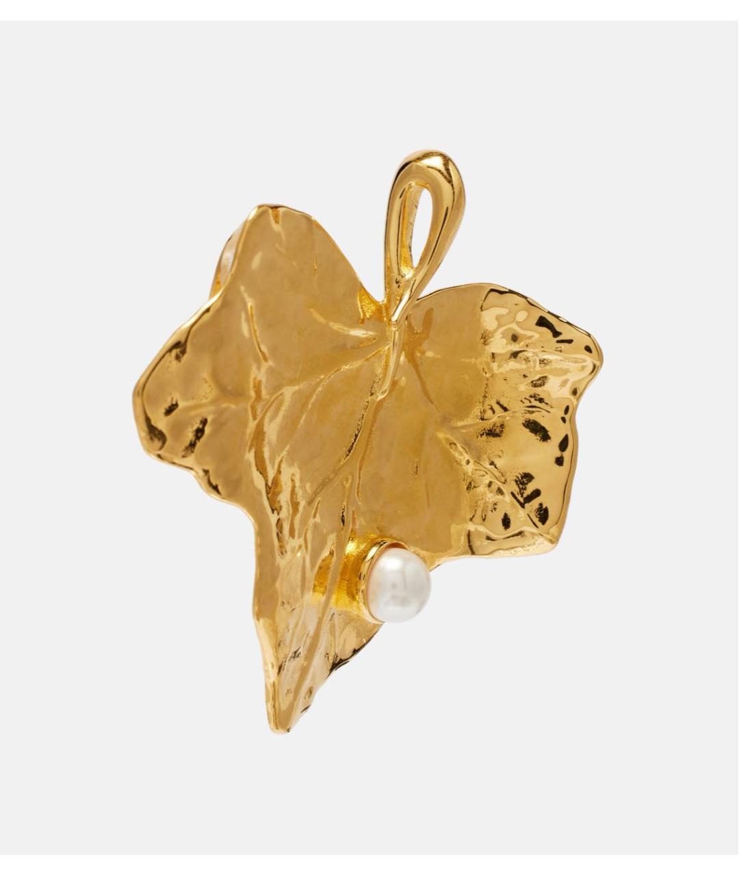 OSCAR DE LA RENTA Золотые металлические серьги, фото 3