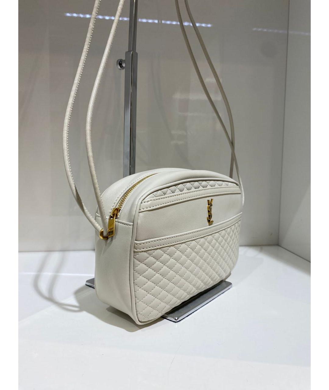 SAINT LAURENT Белая сумка через плечо, фото 3