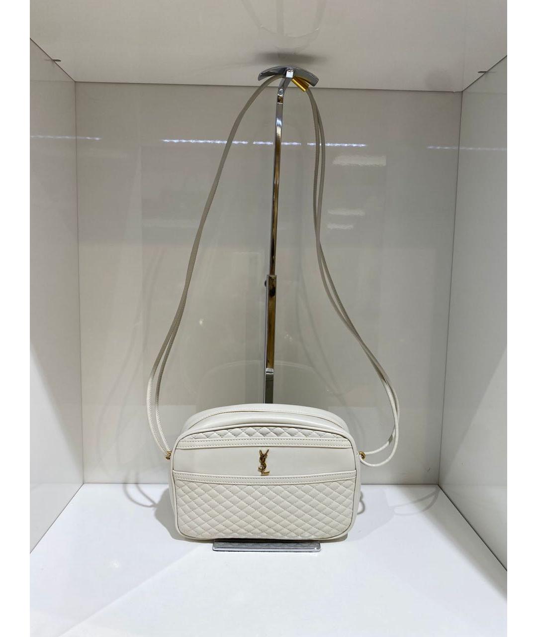 SAINT LAURENT Белая сумка через плечо, фото 2