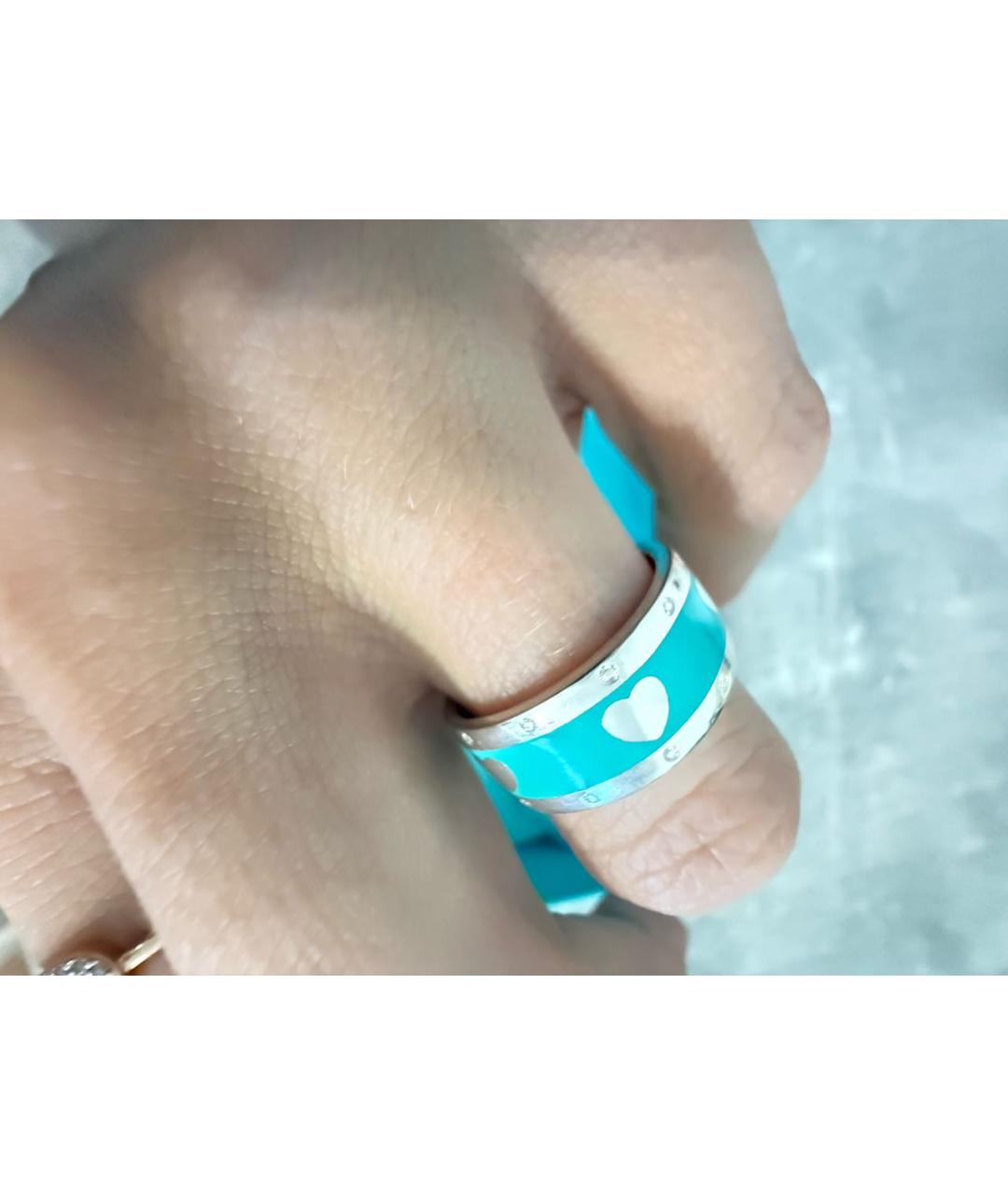 TIFFANY&CO Бирюзовое серебряное кольцо, фото 2