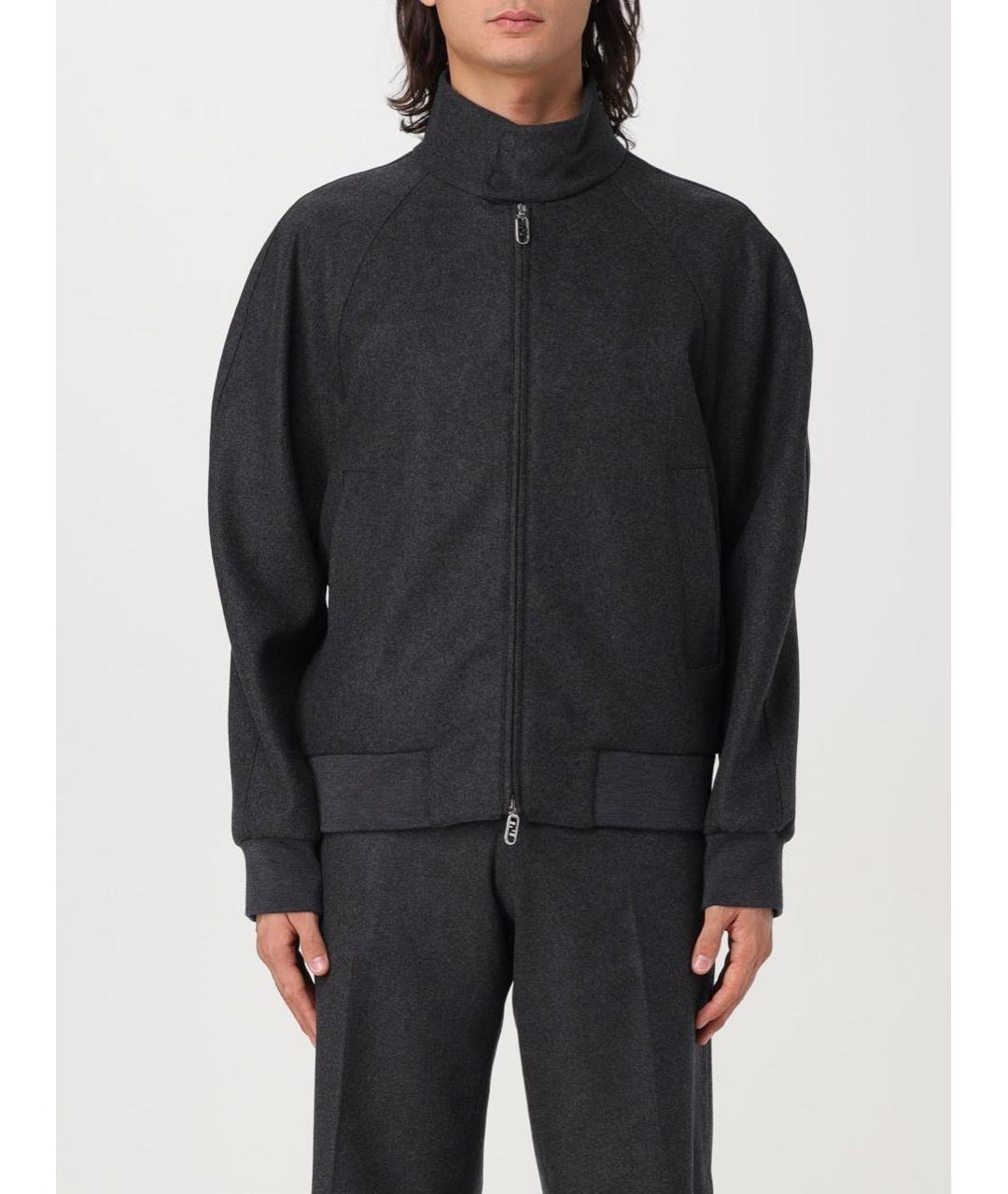 FENDI Серый повседневный костюм, фото 3