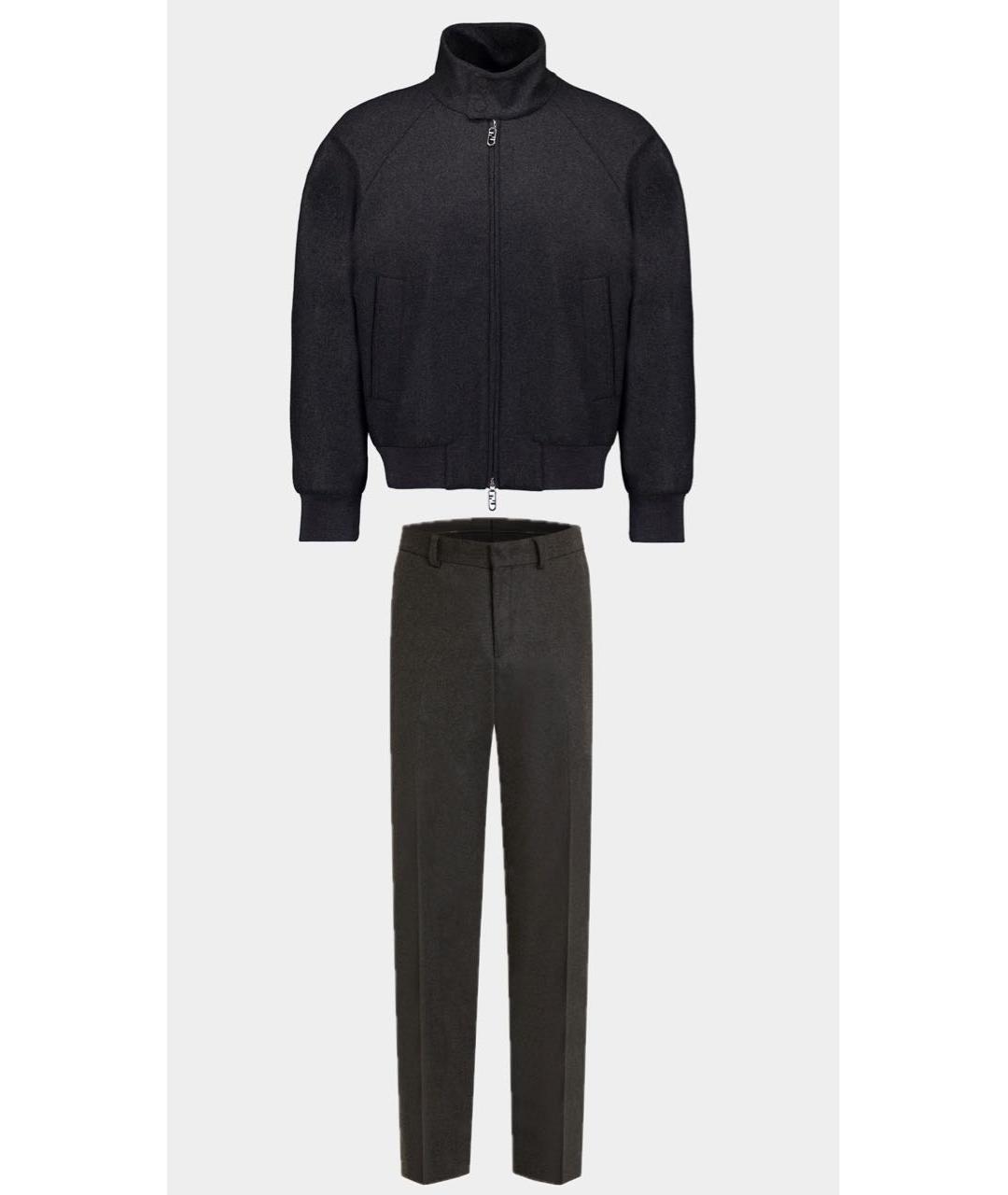 FENDI Серый повседневный костюм, фото 9