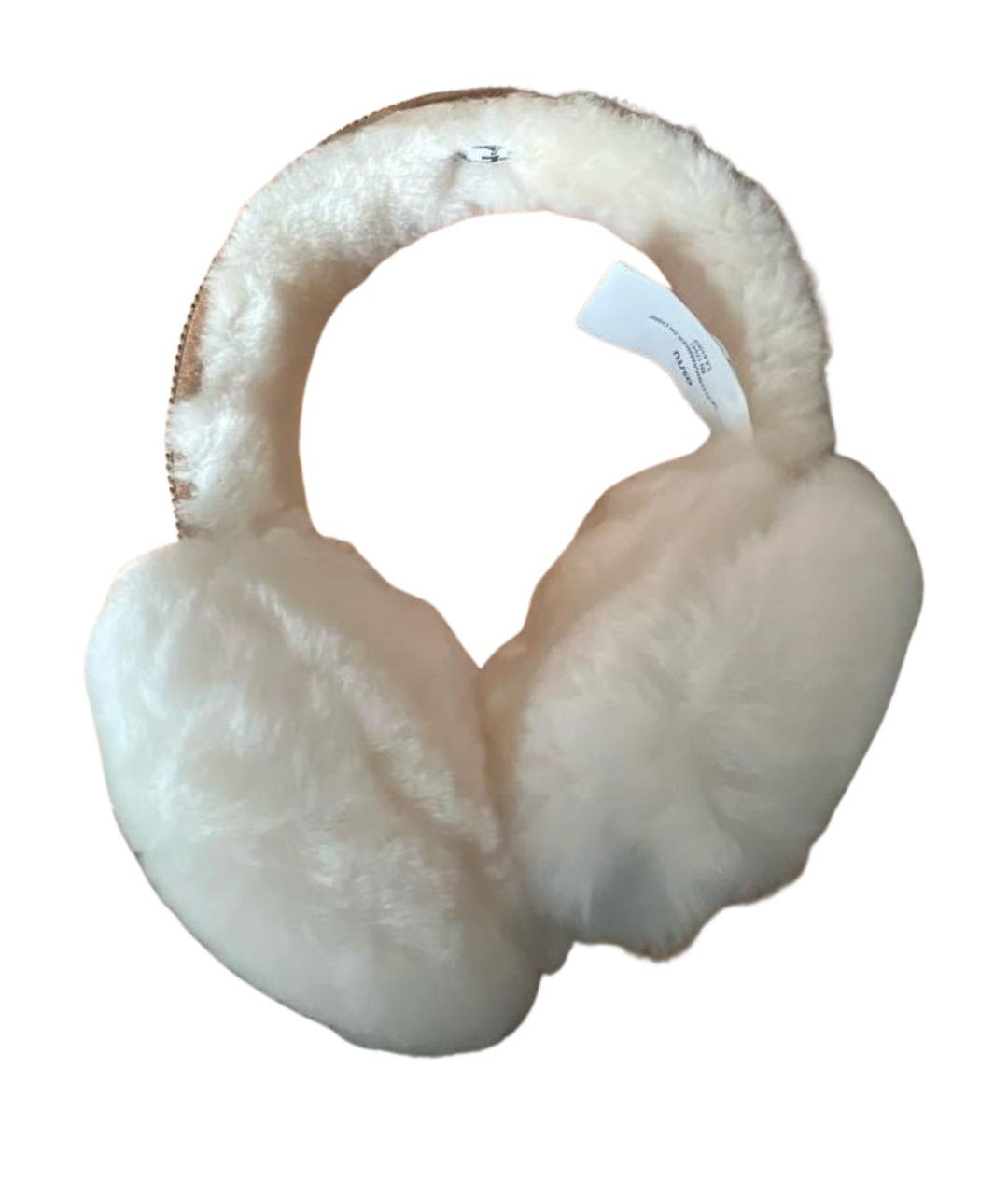 UGG AUSTRALIA Бежевые шерстяные наушники, фото 1