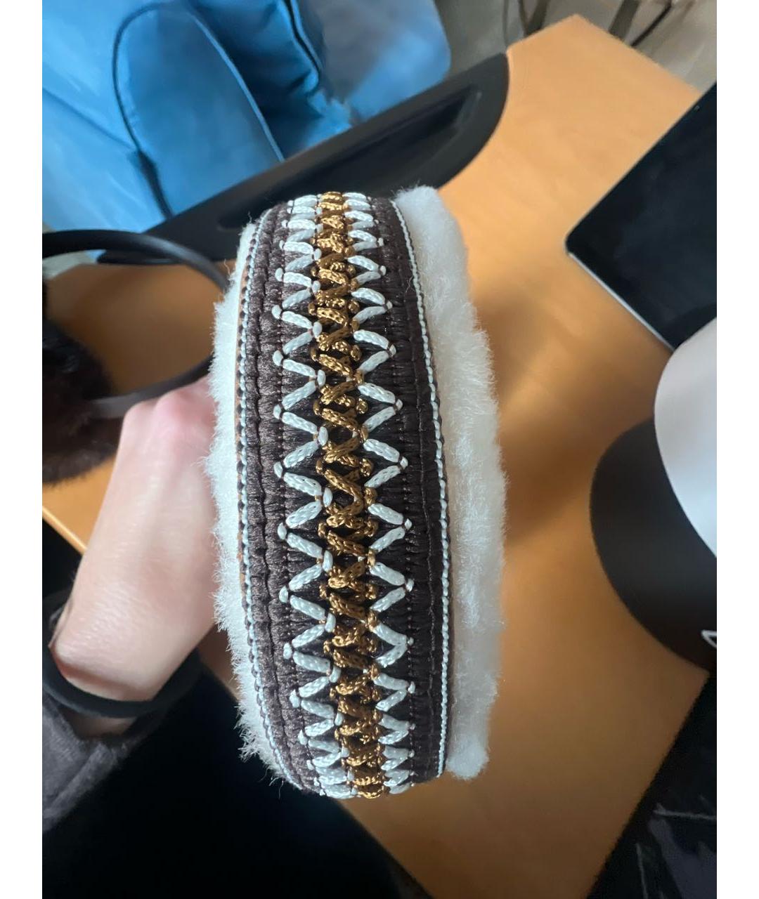 UGG AUSTRALIA Бежевые шерстяные наушники, фото 4