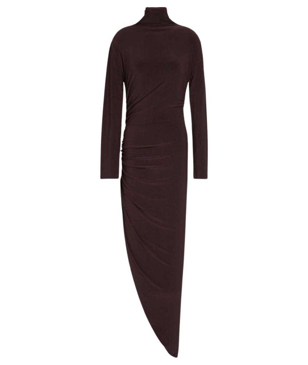 NORMA KAMALI Коричневое коктейльное платье, фото 1