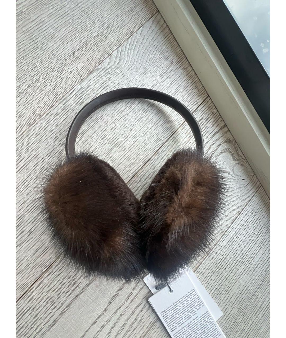 YVES SALOMON Коричневые наушники, фото 5