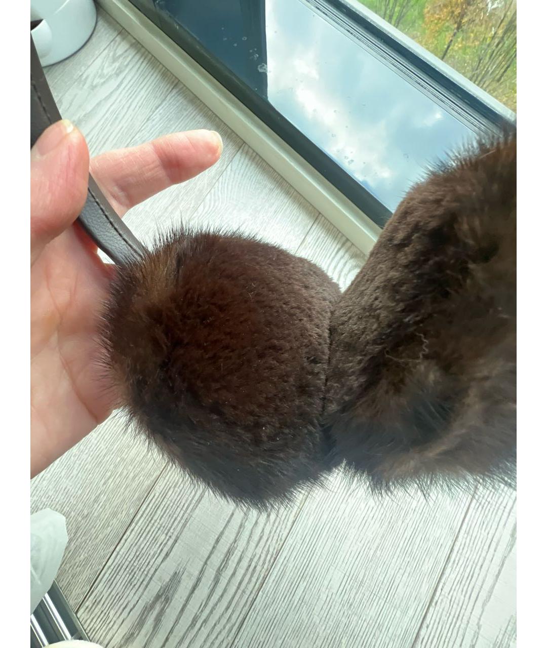 YVES SALOMON Коричневые наушники, фото 4