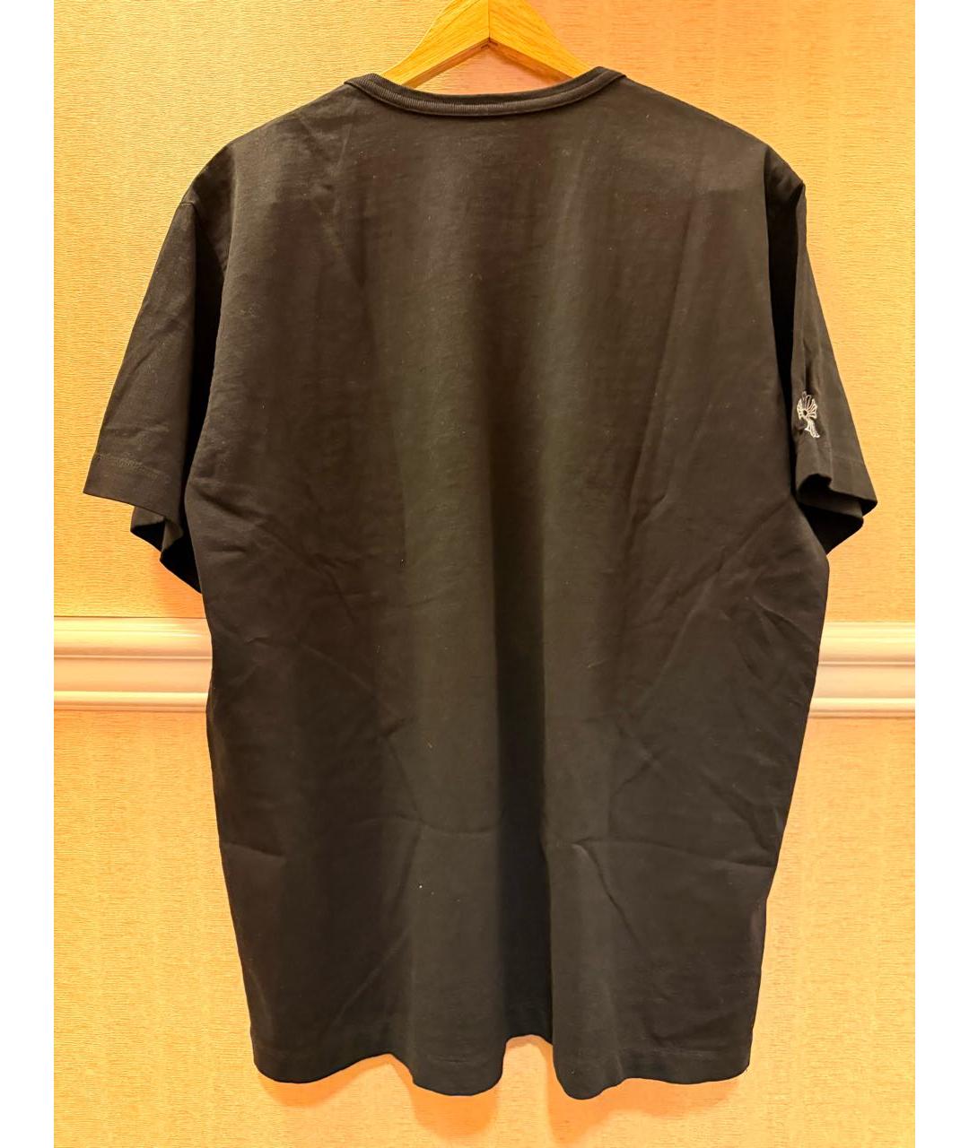 CHROME HEARTS Черная хлопковая футболка, фото 2