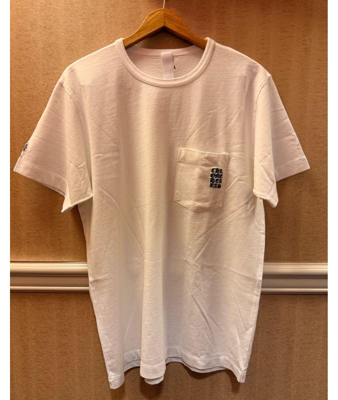 CHROME HEARTS Белая хлопковая футболка, фото 3