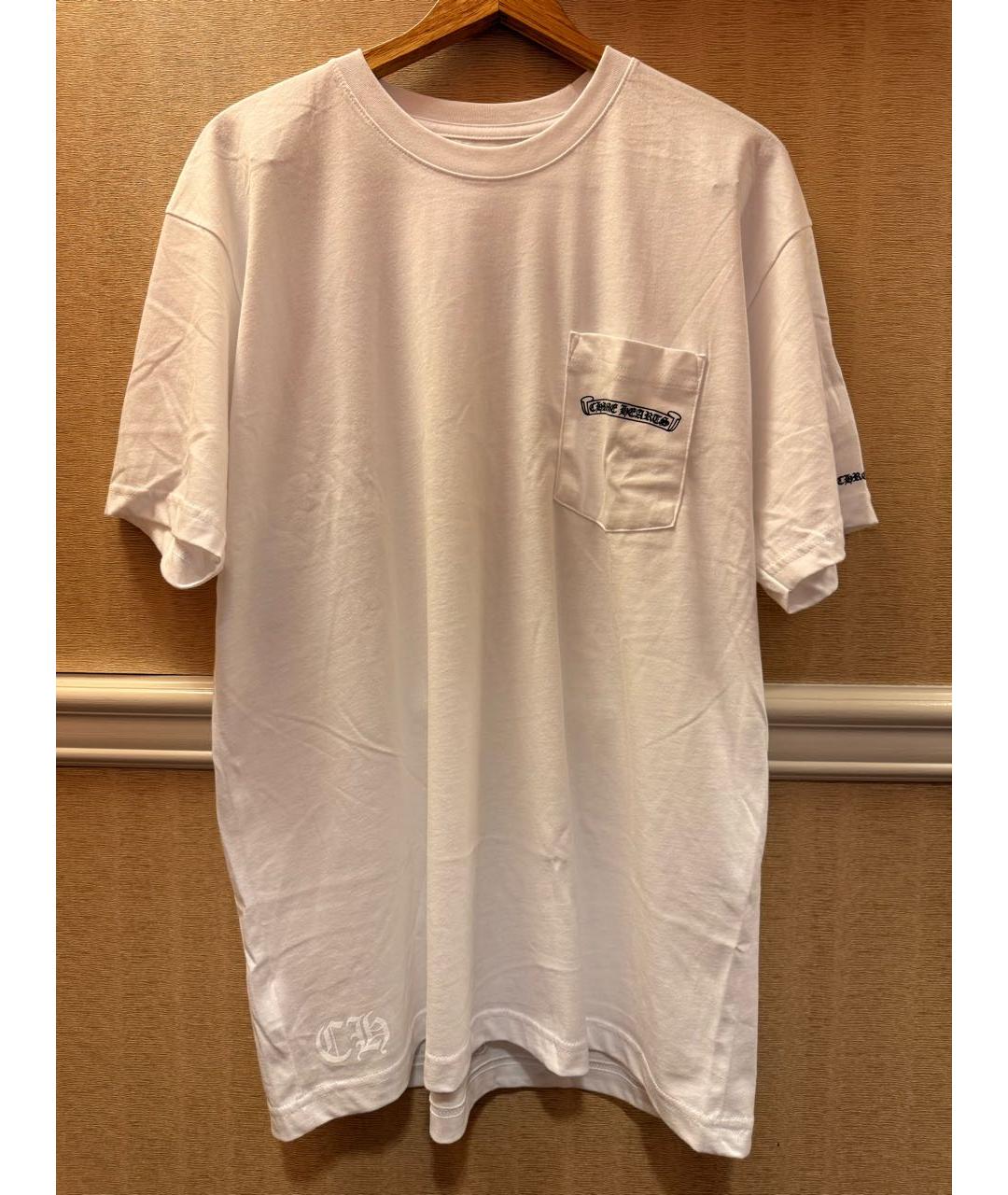 CHROME HEARTS Белая хлопковая футболка, фото 3