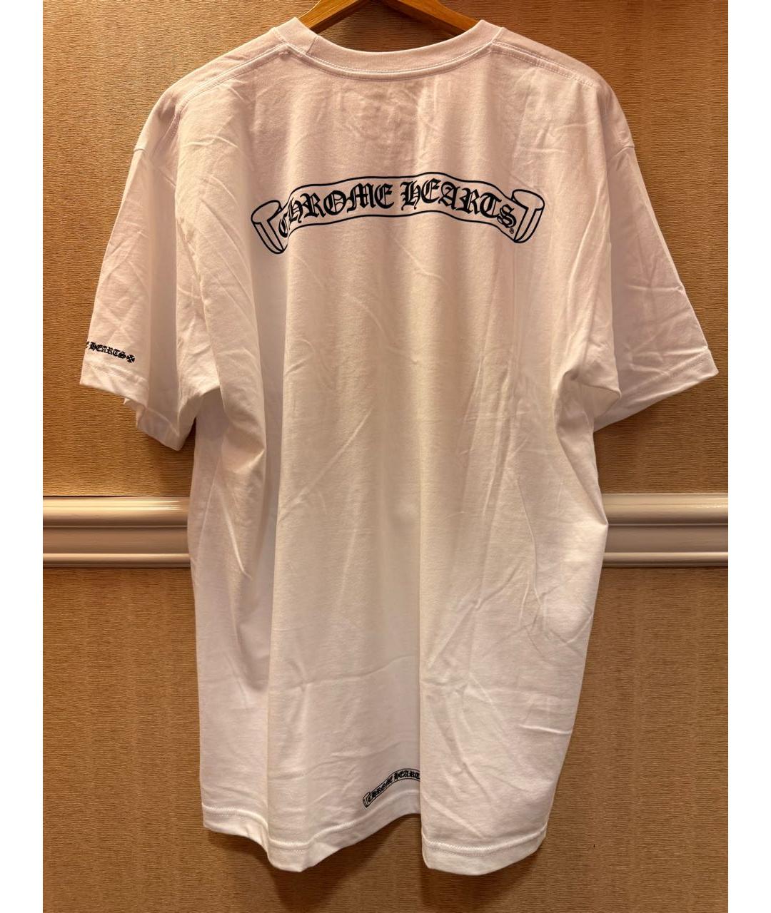 CHROME HEARTS Белая хлопковая футболка, фото 2