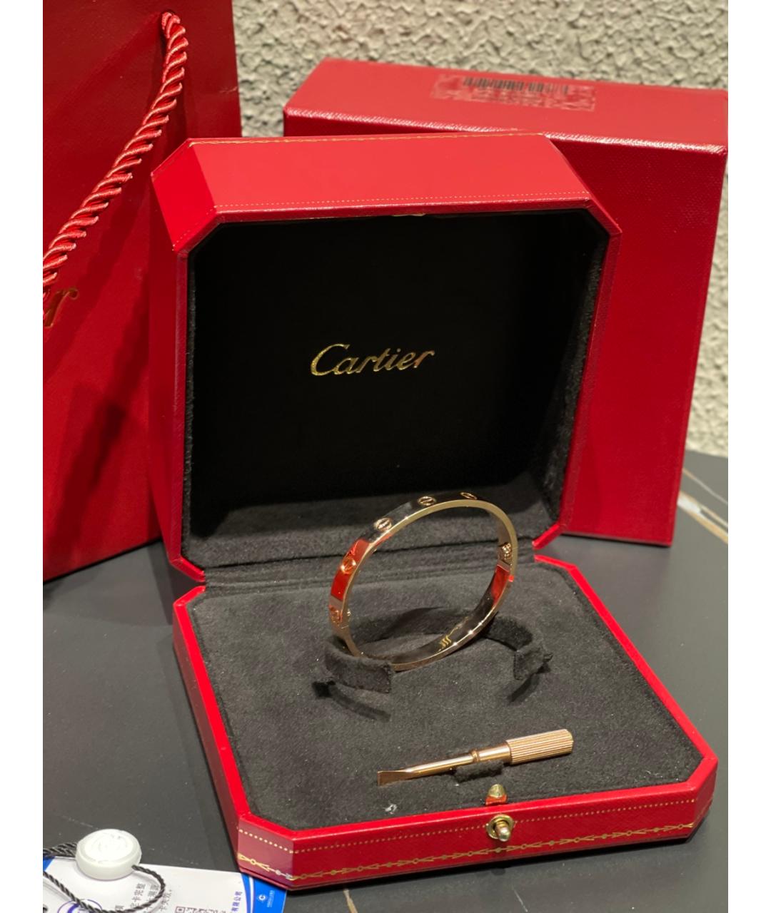 CARTIER Золотой браслет из розового золота, фото 5