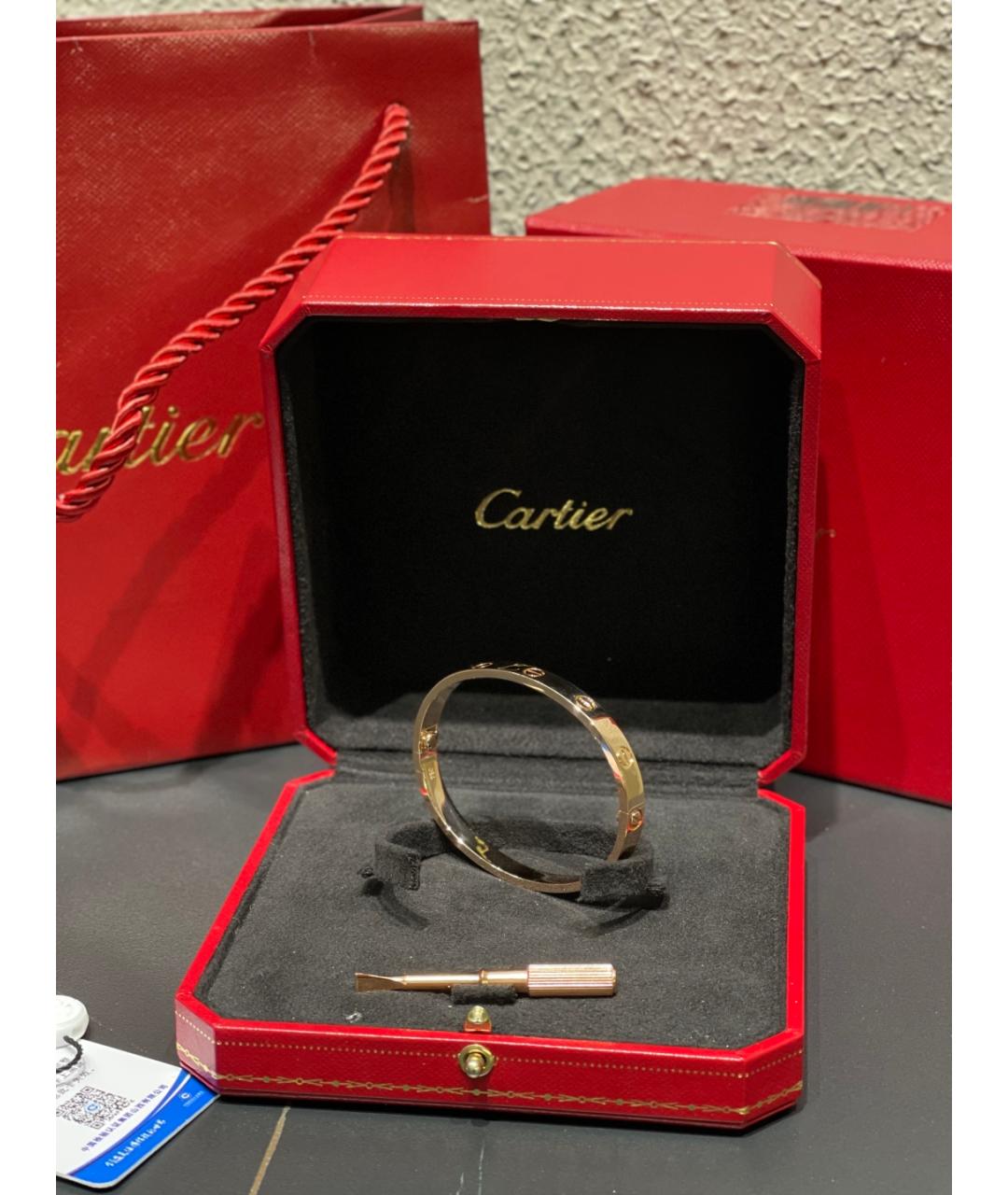 CARTIER Золотой браслет из розового золота, фото 6