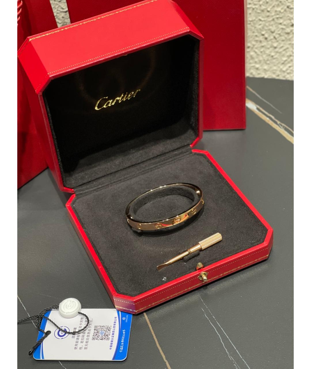 CARTIER Золотой браслет из розового золота, фото 4