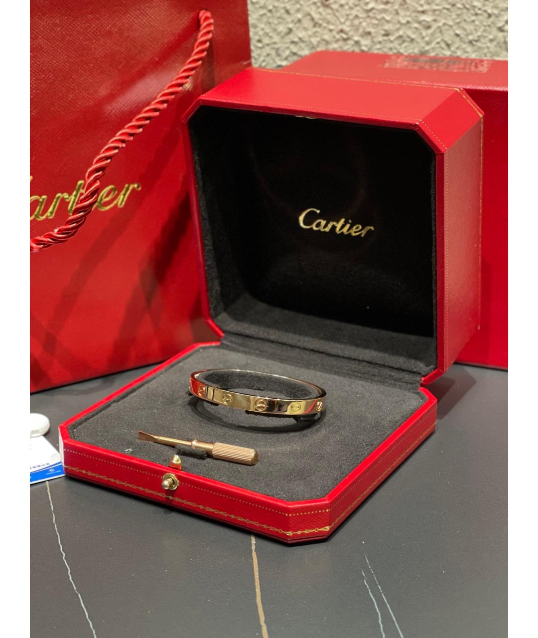 CARTIER Золотой браслет из розового золота, фото 3