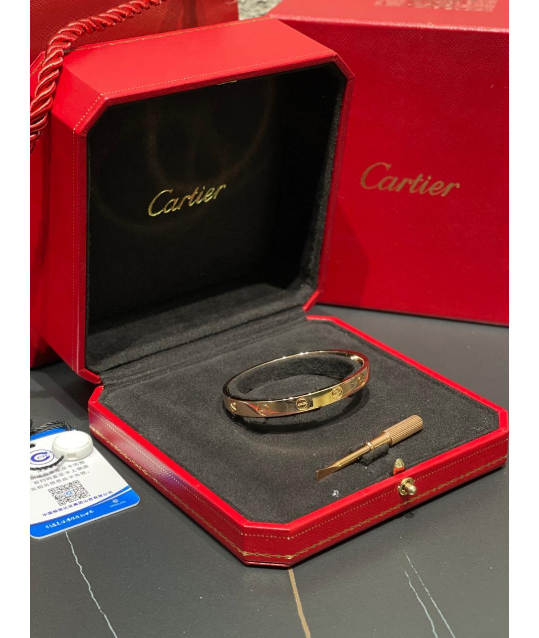 CARTIER Золотой браслет из розового золота, фото 2