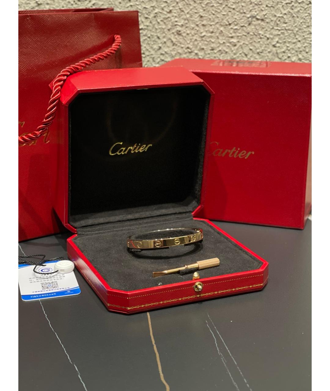 CARTIER Золотой браслет из розового золота, фото 10