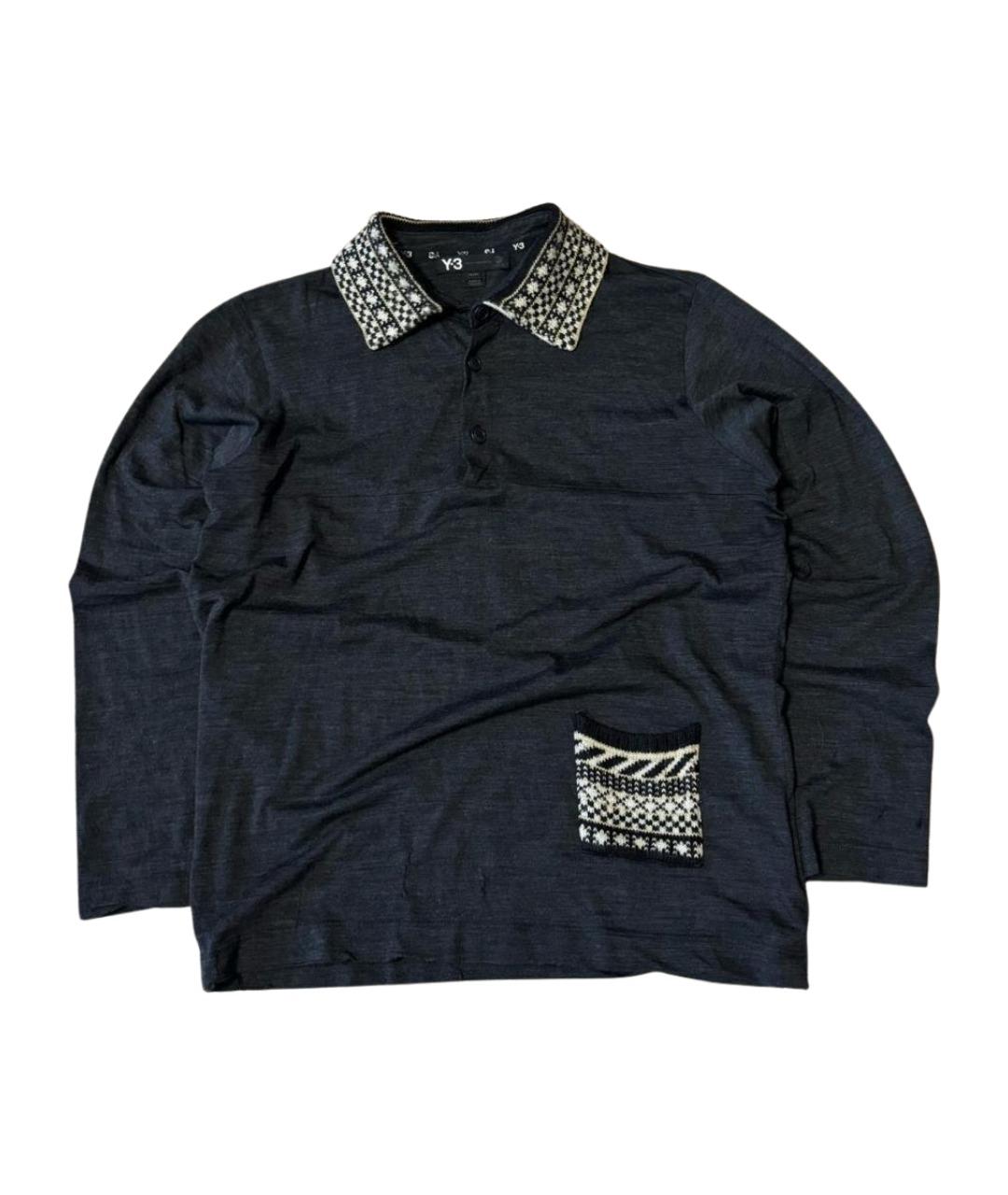 Y-3 Черный шерстяной джемпер / свитер, фото 1