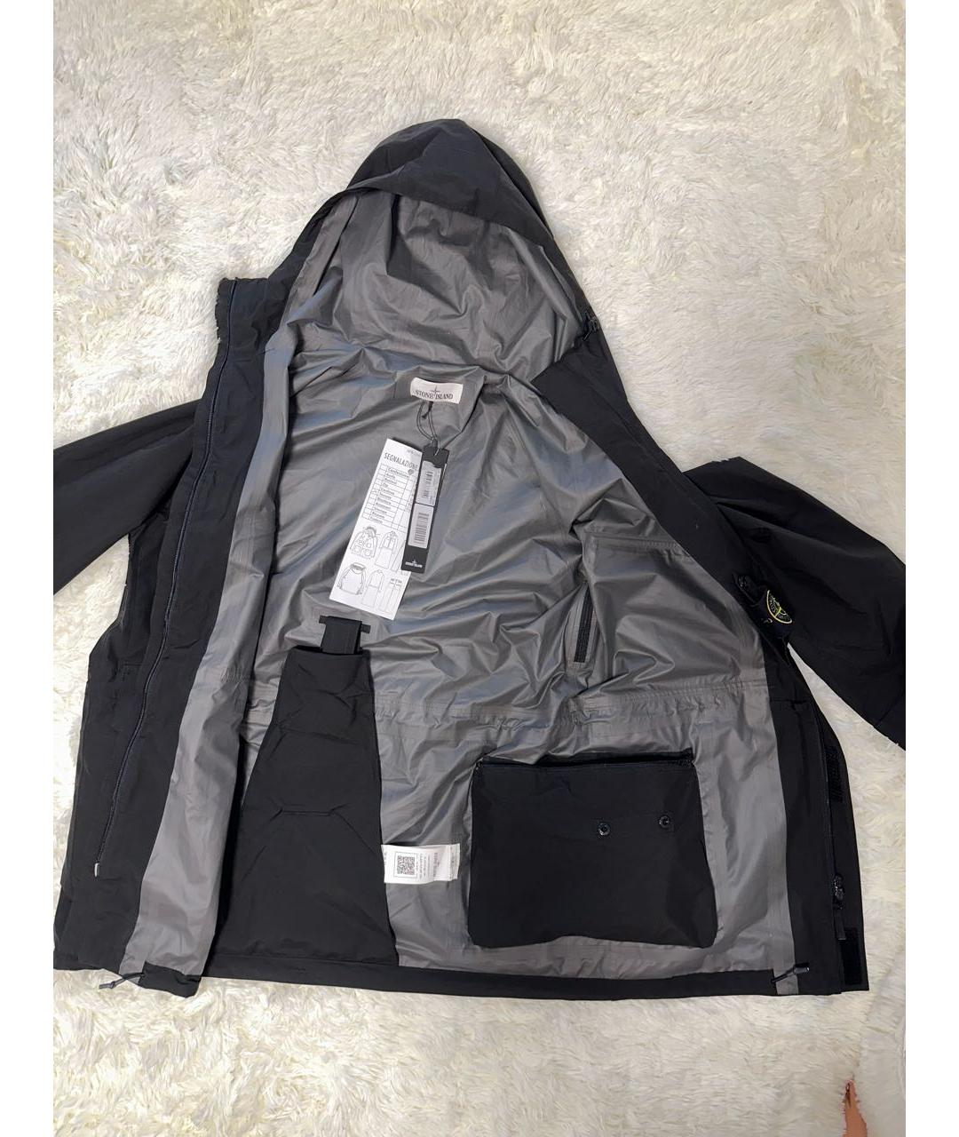 STONE ISLAND Черный полиэстеровый комбинезон, фото 4