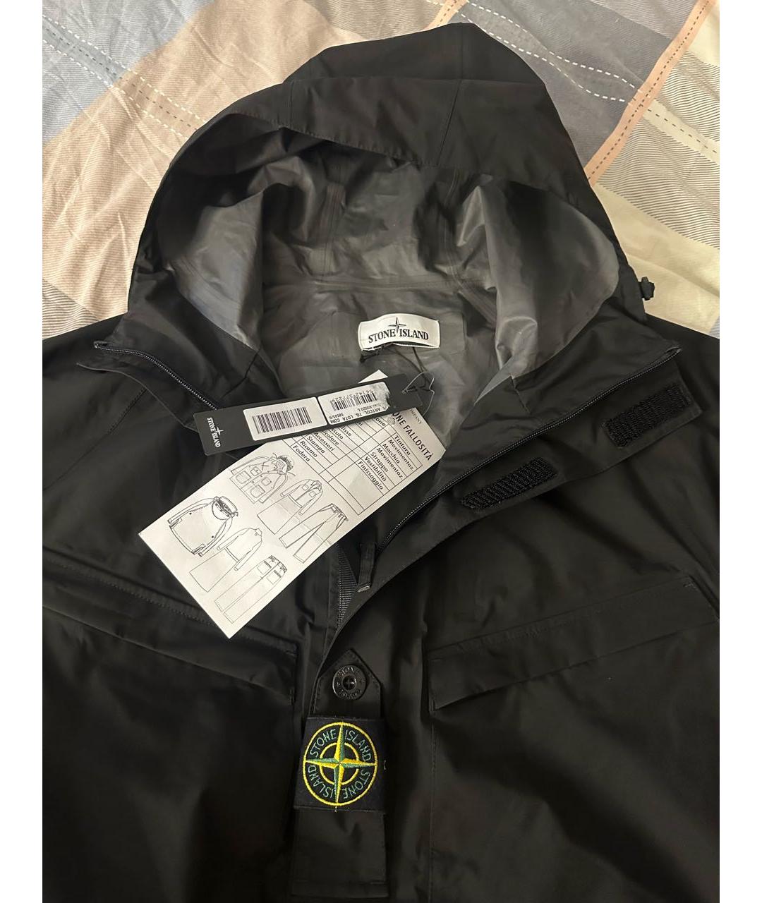 STONE ISLAND Черный полиэстеровый комбинезон, фото 3