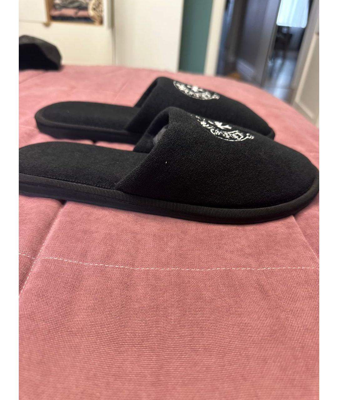 CHROME HEARTS Черные шлепанцы, фото 3