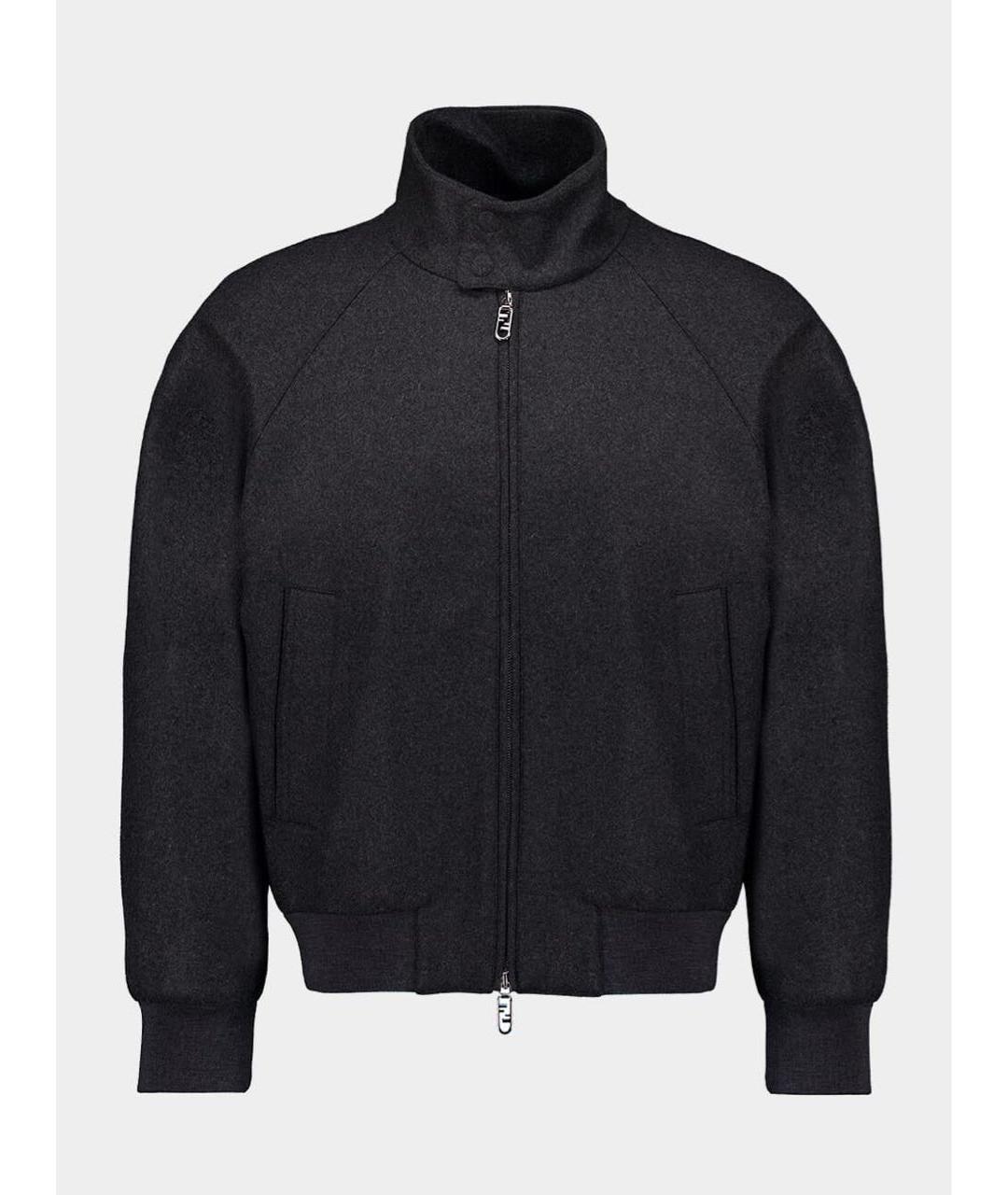 FENDI Серая кашемировая куртка, фото 5