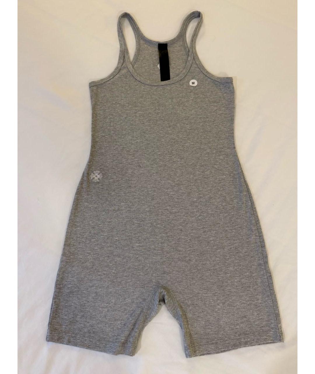 CHROME HEARTS Серый вискозный комбинезон, фото 3