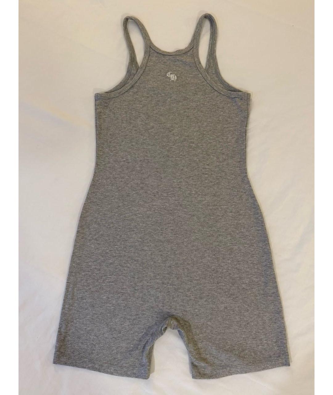 CHROME HEARTS Серый вискозный комбинезон, фото 2