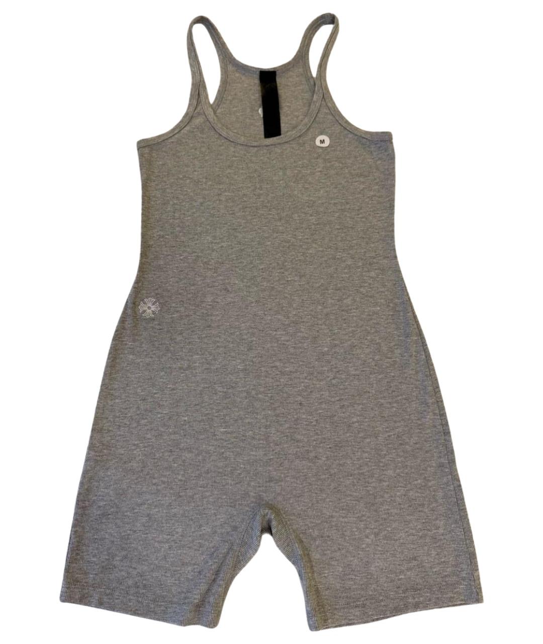 CHROME HEARTS Серый вискозный комбинезон, фото 1