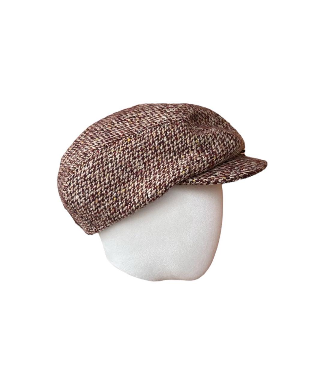 DOLCE&GABBANA Коричневая шерстяная кепка, фото 8