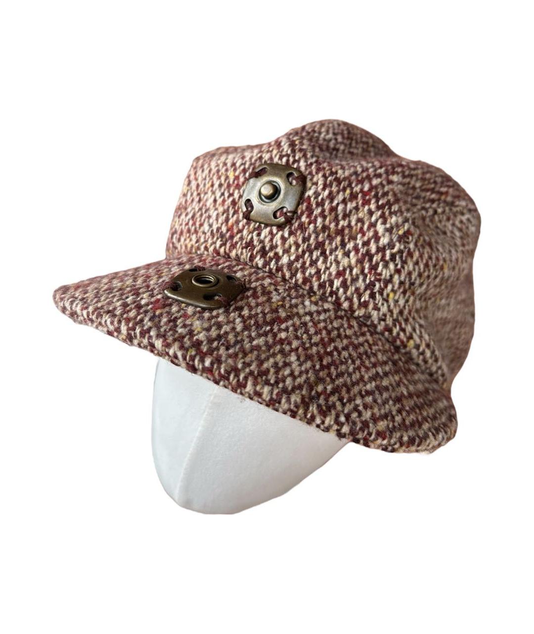 DOLCE&GABBANA Коричневая шерстяная кепка, фото 2