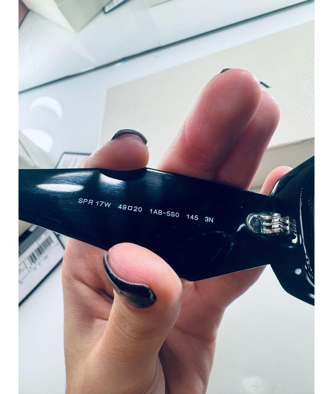 PRADA Черные пластиковые солнцезащитные очки, фото 6